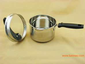 潮安县彩塘不锈钢制品厂 专业生产高品质不锈钢滤口单柄奶锅